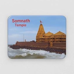 GP Mothers Arts Somnath Temple Fridge Magnet Home Decoration Gifts Wooden Fridge Magnet-image-73