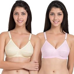 Women's 100% Cotton Full Coverage Bra B/C/D/E Cup & Sizes from 30 to 50-0