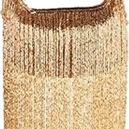 Golden Luxury Tassel Latkan Batua Bag-image-35