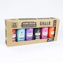 Little Birdie Home Decor Chalk Paint Kit (6Pcs X 60Ml) - Vibrant | Chalk Paint for Canvas, Wood, Furniture, Wall, Home Decor, Glass, Terracotta Pots | Multi Surface Paint-image-18