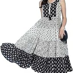 Women Cotton A-Line Knee-Length Dress-image-2