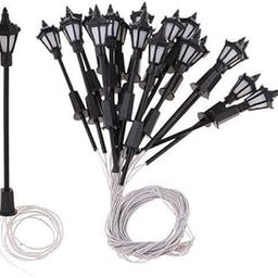 bnf® 4x20 Pieces Model Miniature Street Lights HO OO Scale LEDs Warm White 1:150 | Lamps & Lights | Parts & Accessories | HO Scale | Model Railroads & Trains-image-67