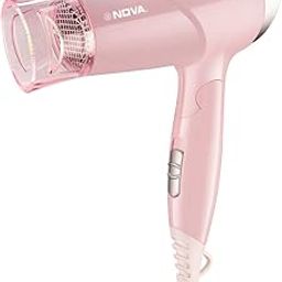 Nova NHP 8202 Premium 1400 Watts Hot and Cold Foldable Hair Dryer for Women (Pink)-26