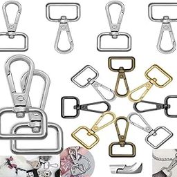 DIY Crafts 25 Pcs, Gold, Swivel Snap Keychain Hook for Crafts,Metal D Ring Swivel Lobster Clasp Swivel Clasps Claw Lobster Lanyard Clasp Keychain Clips Hook for Keychain L (25 Pcs, Gold)-33