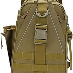 Fishing Gear Bag Multifunctional Waist Bag for Hiking Fishing Outdoor Sports Green | Fishing | Fishing Equipment | Tackle Boxes & Bags-picture-30