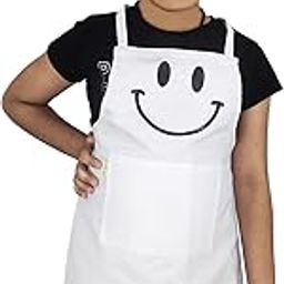 Switchon Polyester Waterproof Adjustable Kids Multi purpose Cooking Apron with a chef cap School Apron - for Kids unisexapron-Proudly made in india-5