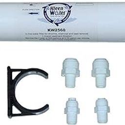 KleenWater in-Line Water Filter to Remove Lead, Chlorine and Chemicals with Versatile Inlet/Outlet Connections, USA Made-image-49
