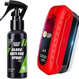 Green Scapper Presents New Anti Glass Fog Spray (100ml) with Multifunctional Oil Film Cleaning Brush – Car Windshield & Window Cleaner Kit and Mirrors, Anti-Fog, Streak-Free, Easy to Use-image-13