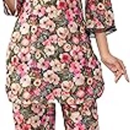 Women's Cotton Coord Set, Floral Print, Casual Wear with Pockets, Digital Prints-image-2