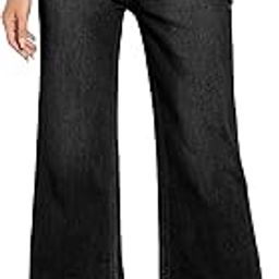 Girl's & Women's Mid-Rise Straight Leg Jeans Comfortable Stretch Denim, Casual Wear, Versatile Style with Pockets, 2025 Stylish Fashion Jeans for Women (Jeans 237)-image-9