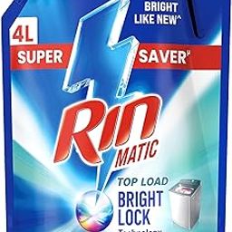 Rin Matic Top Load Liquid Detergent - 4 ltr-image-13