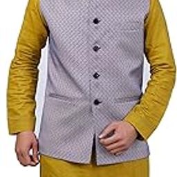 Printed Nehru Jacket-picture-3