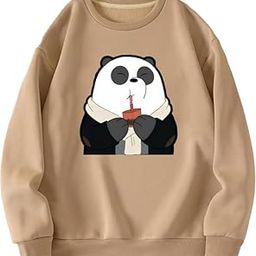 Panda Sweatshirt Women Girl Causal Stylish Hoodie Latest Black Pink Lavender Beige White Brown 399 499 Under-image-77
