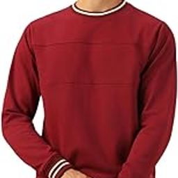 Men Solid Polycotton Regular Fit Full Sleeves Pullover Sweatshirts-image-26