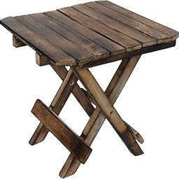 Wooden Handmade Foldable Coffee Table/Tea Table for Home, Patio Table,Garden and Living Room - Brown-23