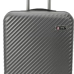 Dusky ABS 33L Grey Hard Sided Laptop Overnighter Trolley Bag Roller Case With Spinner Wheels , 45Cm, Fits Upto 15.4 Inch Laptop Compartment., Medium-image-50
