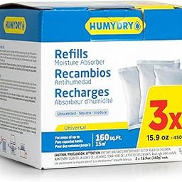 HUMYDRY USA4311803C6 Unscented Moisture Absorber Refill, 15.9-Ounce, 3-Pack-image-99