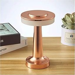 AHUJA INTERNATIONAL Modern Table Lamp with USB Port, Clubs,Party (Touch Control & Dimming) | Wireless Table Lamp | Portable Lamp |Restaurant Table Lamp | 3 in 1 Light (Gold) (Rose Gold Plate)-picture-12