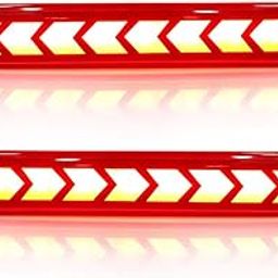 AUTOXYGEN Car Rear Bumper LED DRL_4 Matrix Reflector Light With Scan,Parking, Brake And Running Indicator For Baleno/Brezza/Ciaz/Ertiga/New Swift Dzire/Scross/Ritz/SX4/New Wagonr (Red, Pack of 2)-image-38