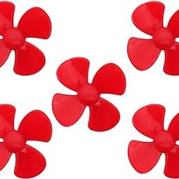 Electronic Spices 40mm Diameter 4 Blade Nylon Glass Fiber Build Fan Propeller for 5v Ccw Dc Motor Pack of 5pcs-19
