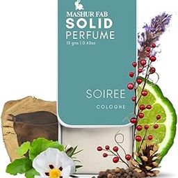 MASHUR FAB SOIREE Solid Cologne | Alcohol-Free Perfume Balm by Mashur Fab | Unisex, Long-Lasting Wax-Based Fragrance | Ideal Gift for Him & Her-17