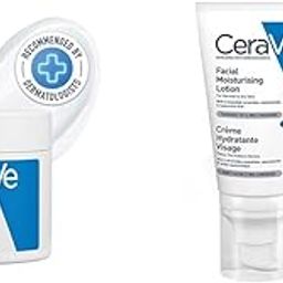 CeraVe Moisturizing Cream For Dry To Very Dry Skin (340gm) - Formulated with 3 Essential Ceramides,CeraVe PM Facial Moisturizing Lotion For Normal To Dry Skin (52ml) - Formulated With 3 Essential Ce-11