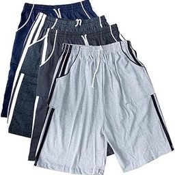Summer Season Daily Use Casual Sport Shorts Half Leg Pants for Men and Boys Set of 4 PCS Random Colours Multicolour-picture-45