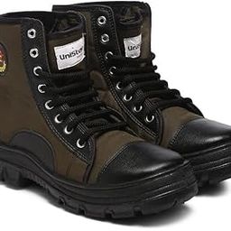 High Ankle Riding Boots for Men's Mountaineering, Hiking & Trekking | Mild Waterproof Protection with Turbo Insole Technology-image-54