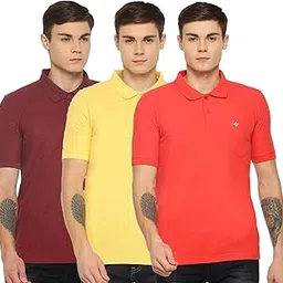 dollar Mens Cotton Casual Solid Polo Tshirt (Pack of 3)-picture-49