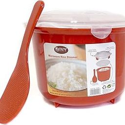 Microwave Rice Steamer Cooker BPA Free 2.6L Red-image-56