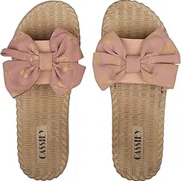 cassiey Fashionable Comfortable Stylish Design Slip-on Flat Sandal For Women's And Girls-picture-2