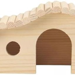 BNF® 2xWooden Hamster House Hamster Habitats Decor for Syrian Hamster Small Animals|Pet Supplies | Small Animal Supplies | Cages & Enclosure|1 Hamster House(2 Pack)-image-84