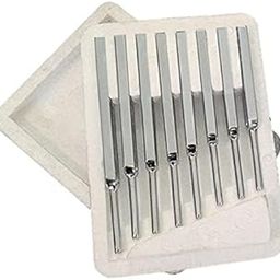 Tuning Fork - Set of 8 Steel supplied in Thermocol case - Frequency : C (256), D (288), E (320), F (341), G (384), A (426), B (480), C (512)-11