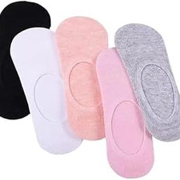 Modelistic Ankle Length Cotton No Show Low Cut Invisible Loafer Socks for Women & Girls Free Size (Pack of 6) Color & Design As Per Available-image-47