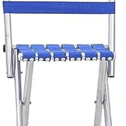 JASHKI ENTERPRISE Stainless Steel Foldable Camping Chair Outdoor Chair for Trekking, Hiking, Fishing, Picnic & Travel Lightweight & Durable Folding Chair for Adults (Silver)-image-6