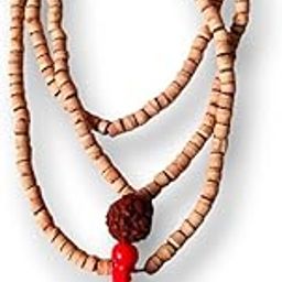 Original Tulsi Kanthi Mala For Neck Wearing,100% Pure Tulasi, Color Light Wood Chain For Men-image-44