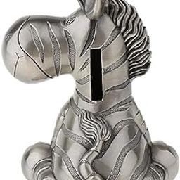 The Style Sutra Creative Money Box Zebra Animal Piggy Bank Coins Saving Pot - Antique Silver|Collectibles | Still Piggy Banks |1 Piece Zebra Piggy Bank-image-61