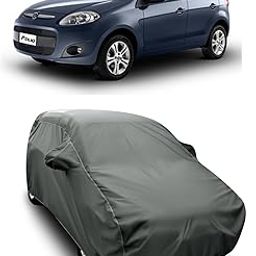 AOSIS® 100% Waterproof Car Body Cover Compatible with Palio with Mirror Pocket | 3 Layered Thick Fabric | 100% Rain Proof | Weather Proof | Dust Proof (Grey)-image-83