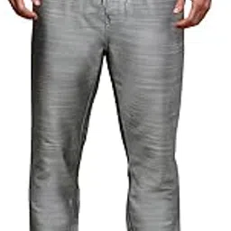 white heart Mens Viscose Blend Salwar Pyjama Pant | Elasticated Waistband with Inner Drawstring, Button Closure, Side Pockets| Regular Fit Ethnic Wear Churidar Pajama (Light Grey; M)-picture-7
