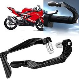 AUTO PEARL 7/8" 22mm Motorcycle Handlebar Brake Clutch Levers Protector Guard Compatible with Apache RR 310 (Black)-15