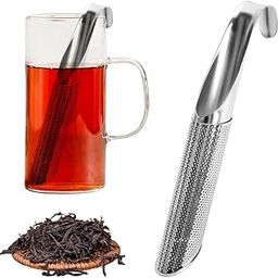Tea Infuser Stainless Steel Tea Strainer for Loose Tea Reusable Fine Mesh Tea Diffuser (Stainless Steel, 1)-picture-19