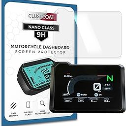CLUSTCOAT 9H Nano Glass Motorcycle Dashboard Screen Protector for KTM DUKE 200 2025+ / DUKE 250 2025+ / DUKE 390 2024+ / 250 ADVENTURE 2025+ /390 ADVENTURE S 2025+ / 390 ADVENTURE X 2025+ / Husqvarna Svartpilen 401 2024+-13