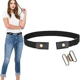 No Buckle Stretch Belt For Women/Men Elastic Waist Belt Up to 36ââ‚¬ for Jeans Pants-image-81