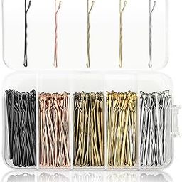Sanas (250Pcs) Hair Pins For Women Wedding Hair Clips For Girls Bobby Pins For Hair Stylish Juda accessories For Women Daily Use (250Pcs) (Gold Silver Brown Rose Gold Black)-image-109