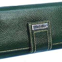 Green Genuine Leather Ladies Purse Clutch Women Wallet-image-74