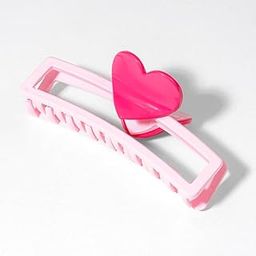 Hair Drama Co. Acrylic Hair Claw Clips for Women Aesthetic | Korean Pink Heart Hollow Claw Clips | Non Slip Ponytail Holder Hair Clamps Glossy Finish | Korean Style Butterfly Clutchers-image-35