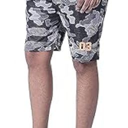 Premium Men's Cotton Casual Elastic Waist Loose Fit Knit Shorts (Camouflage)-10