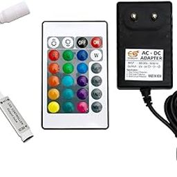 Electronic Spices Combo of 12V 2A DC Power Supply Adapter with 5.5mm Male Connector & RGB Controller Multifunctional-image-51