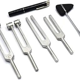 AAProTools 6 pcs Tuning Fork C128 C 512 C256 C1024 + Reflex Percussion Taylor Hammer Penlight-image-38