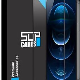 Military-Grade Gorilla Tempered Glass Screen Protector for iPhone 12 Pro Max (6.7 Inch) With Installation Kit | Edge to Edge Coverage | Black-7